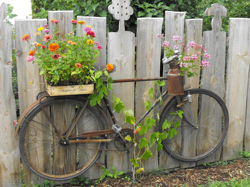 riciclo creativo giardino