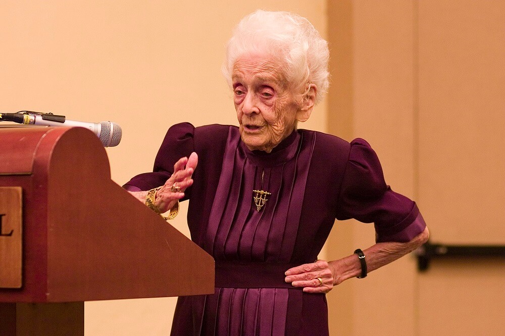 Il premio Nobel alla medicina Rita Levi-Montalcini